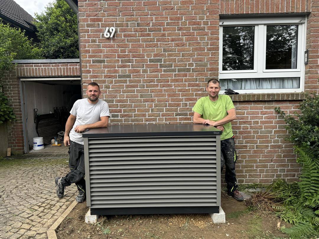 Wieder eine umweltfreundliche Wärmepumpe in Betrieb genommen