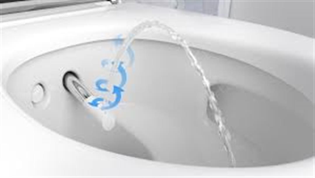 Das Dusch-WC, das Sie mit Wasser reinigt